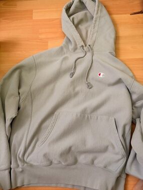 Grey champion reverse weave hoodie